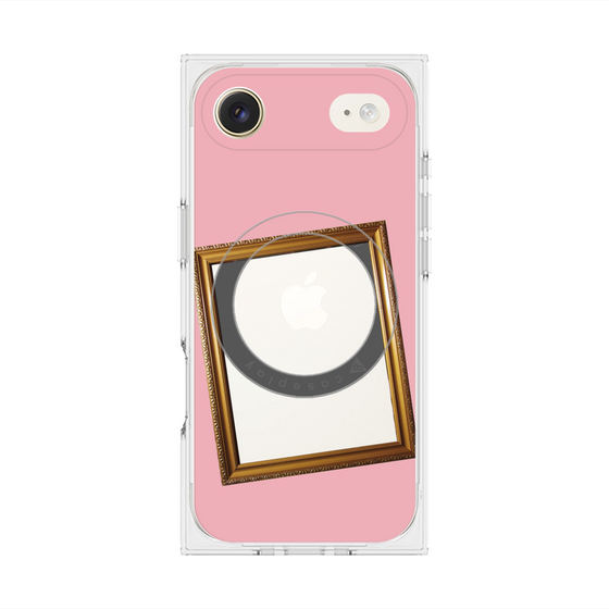 プレミアムスクエアケース with MagSafe［ Photo Frame - Pink ］