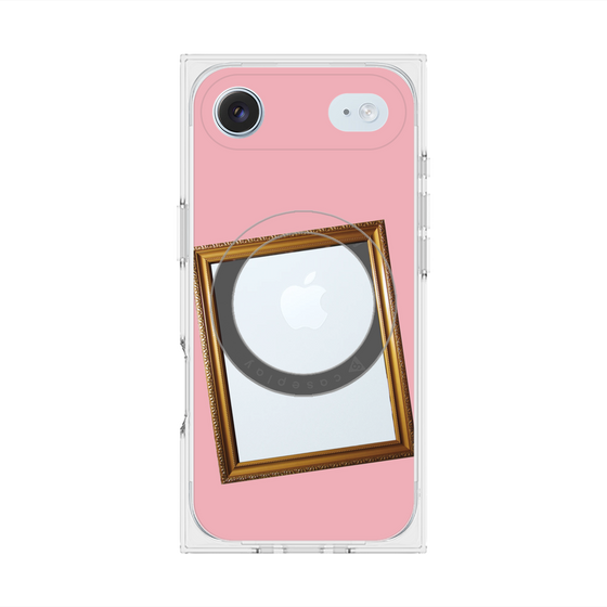 プレミアムスクエアケース with MagSafe［ Photo Frame - Pink ］