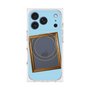 プレミアムスクエアケース with MagSafe［ Photo Frame - Light Blue ］