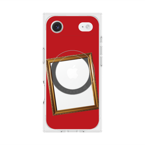 プレミアムスクエアケース with MagSafe［ Photo Frame - Red ］
