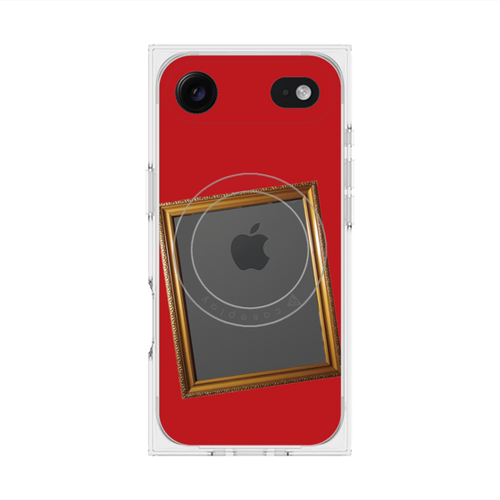 プレミアムスクエアケース with MagSafe［ Photo Frame - Red ］