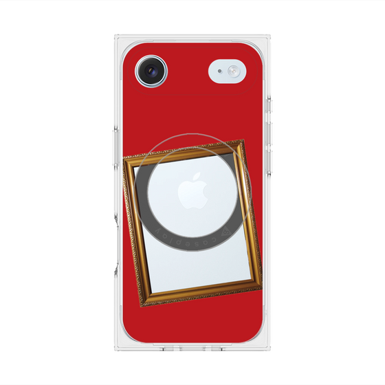 プレミアムスクエアケース with MagSafe［ Photo Frame - Red ］