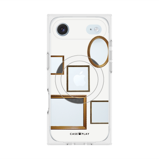 プレミアムスクエアケース with MagSafe［ Photo Frames - White ］