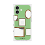 プレミアムスクエアケース with MagSafe［ Photo Frames - Light Green ］