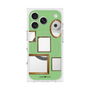 プレミアムスクエアケース with MagSafe［ Photo Frames - Light Green ］