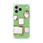 プレミアムスクエアケース with MagSafe［ Photo Frames - Light Green ］