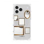 プレミアムスクエアケース with MagSafe［ Photo Frames - Light Gray ］