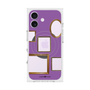 プレミアムスクエアケース with MagSafe［ Photo Frames - Purple ］