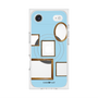 プレミアムスクエアケース with MagSafe［ Photo Frames - Light Blue ］