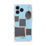 プレミアムスクエアケース with MagSafe［ Photo Frames - Light Blue ］