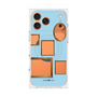 プレミアムスクエアケース with MagSafe［ Photo Frames - Light Blue ］