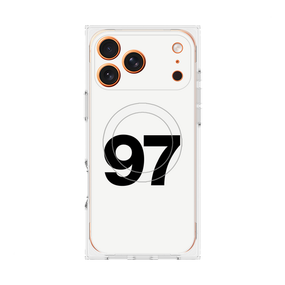 プレミアムスクエアケース with MagSafe［ No.97 - White ］