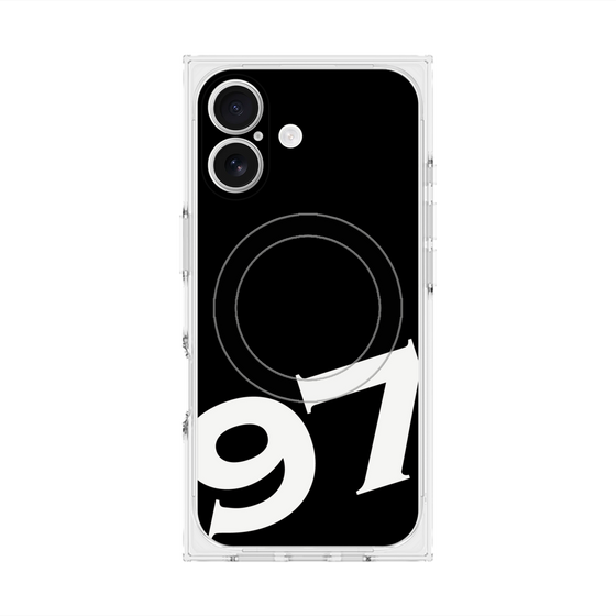 プレミアムスクエアケース with MagSafe［ No.97 - Black ］