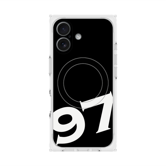 プレミアムスクエアケース with MagSafe［ No.97 - Black ］