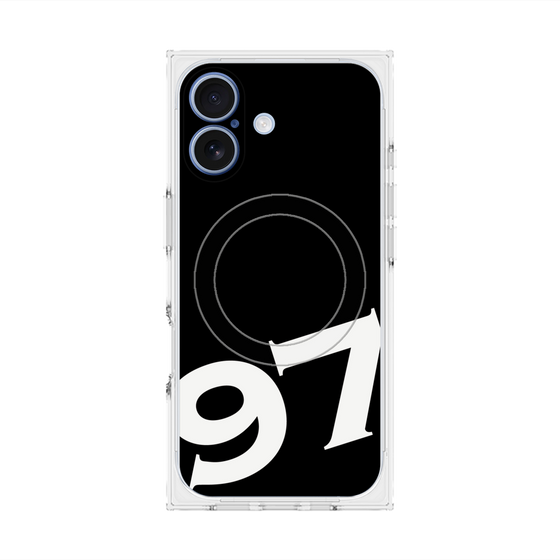 プレミアムスクエアケース with MagSafe［ No.97 - Black ］