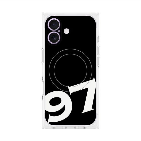 プレミアムスクエアケース with MagSafe［ No.97 - Black ］