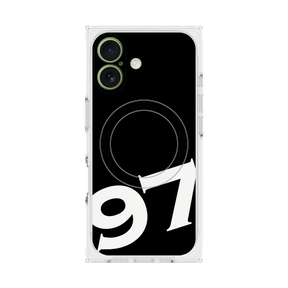 プレミアムスクエアケース with MagSafe［ No.97 - Black ］