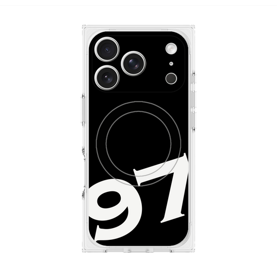 プレミアムスクエアケース with MagSafe［ No.97 - Black ］
