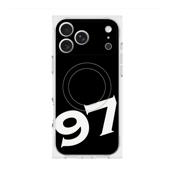 プレミアムスクエアケース with MagSafe［ No.97 - Black ］