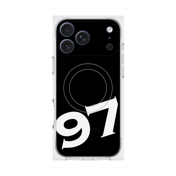 プレミアムスクエアケース with MagSafe［ No.97 - Black ］