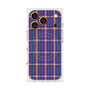 プレミアムスクエアケース with MagSafe［ Tartan Check - Purple ］