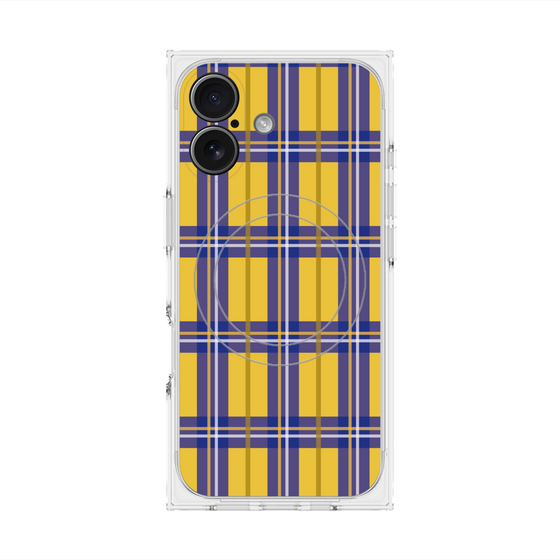 プレミアムスクエアケース with MagSafe［ Tartan Check - Yellow ］