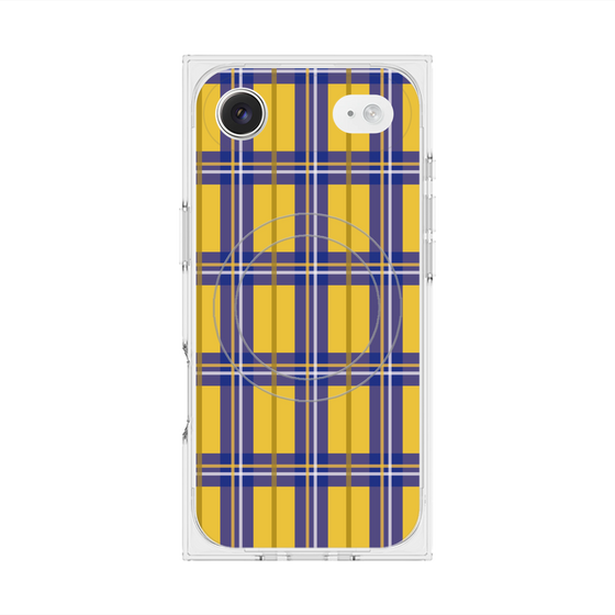 プレミアムスクエアケース with MagSafe［ Tartan Check - Yellow ］