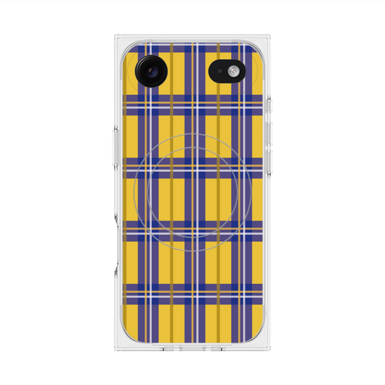 プレミアムスクエアケース with MagSafe［ Tartan Check - Yellow ］