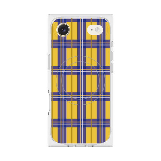 プレミアムスクエアケース with MagSafe［ Tartan Check - Yellow ］