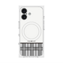 プレミアムスクエアケース with MagSafe［ CASEPLAY Tartan Check - Gray ］