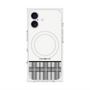 プレミアムスクエアケース with MagSafe［ CASEPLAY Tartan Check - Gray ］