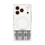プレミアムスクエアケース with MagSafe［ CASEPLAY Tartan Check - Gray ］