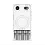 プレミアムスクエアケース with MagSafe［ CASEPLAY Tartan Check - Gray ］