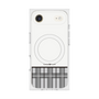 プレミアムスクエアケース with MagSafe［ CASEPLAY Tartan Check - Gray ］