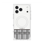 プレミアムスクエアケース with MagSafe［ CASEPLAY Tartan Check - Gray ］
