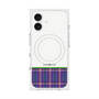 プレミアムスクエアケース with MagSafe［ CASEPLAY Tartan Check - Purple ］