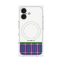 プレミアムスクエアケース with MagSafe［ CASEPLAY Tartan Check - Purple ］