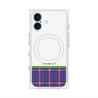 プレミアムスクエアケース with MagSafe［ CASEPLAY Tartan Check - Purple ］