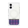 プレミアムスクエアケース with MagSafe［ CASEPLAY Tartan Check - Purple ］