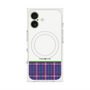 プレミアムスクエアケース with MagSafe［ CASEPLAY Tartan Check - Purple ］