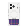 プレミアムスクエアケース with MagSafe［ CASEPLAY Tartan Check - Purple ］