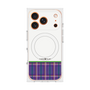プレミアムスクエアケース with MagSafe［ CASEPLAY Tartan Check - Purple ］