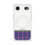 プレミアムスクエアケース with MagSafe［ CASEPLAY Tartan Check - Purple ］