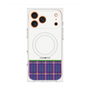 プレミアムスクエアケース with MagSafe［ CASEPLAY Tartan Check - Purple ］