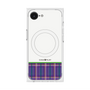 プレミアムスクエアケース with MagSafe［ CASEPLAY Tartan Check - Purple ］