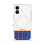 プレミアムスクエアケース with MagSafe［ CASEPLAY Tartan Check - Blue ］