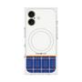 プレミアムスクエアケース with MagSafe［ CASEPLAY Tartan Check - Blue ］