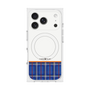 プレミアムスクエアケース with MagSafe［ CASEPLAY Tartan Check - Blue ］