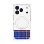 プレミアムスクエアケース with MagSafe［ CASEPLAY Tartan Check - Blue ］