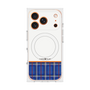 プレミアムスクエアケース with MagSafe［ CASEPLAY Tartan Check - Blue ］